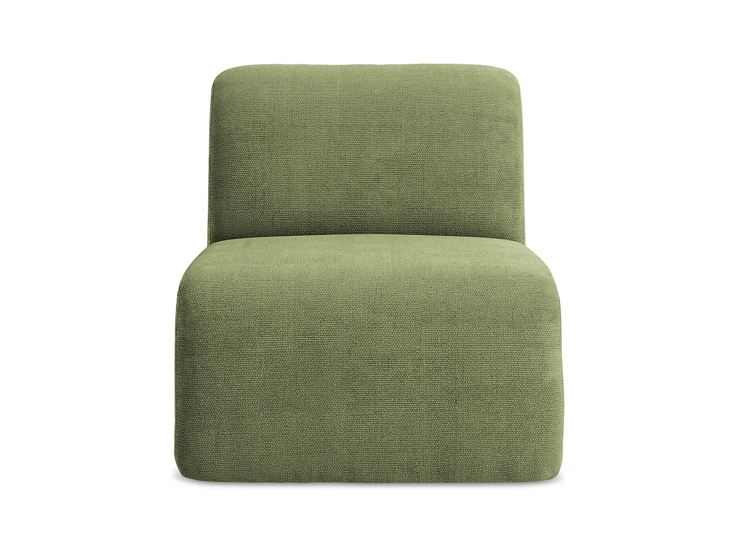 Bankmodule midden van groente chenille stof - LANI