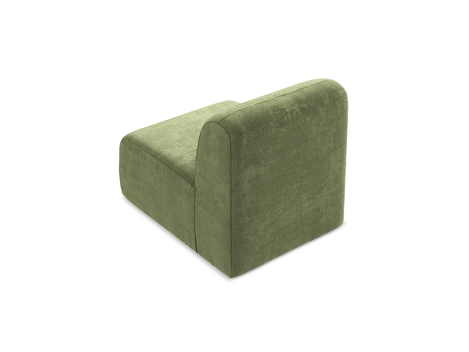 Bankmodule midden van groente chenille stof - CERVO