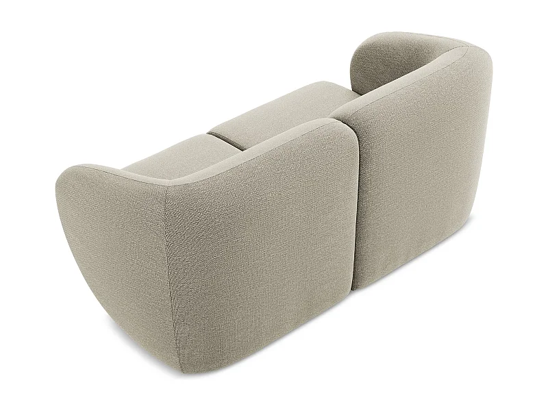 2-Sitzer Sofa - - Bouclé - Taupe - LANI
