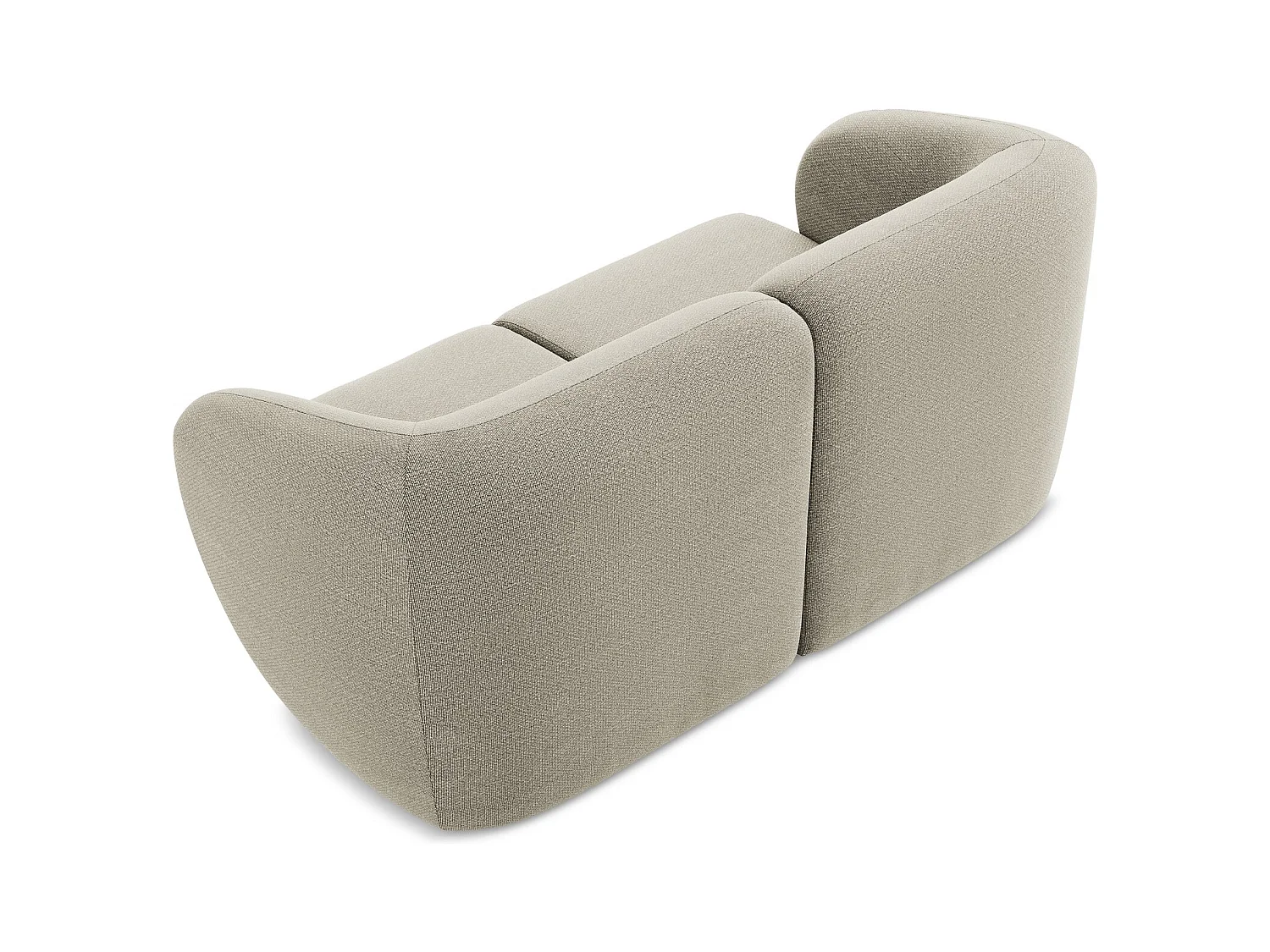 2-Sitzer Sofa - - Bouclé - Taupe - LANI