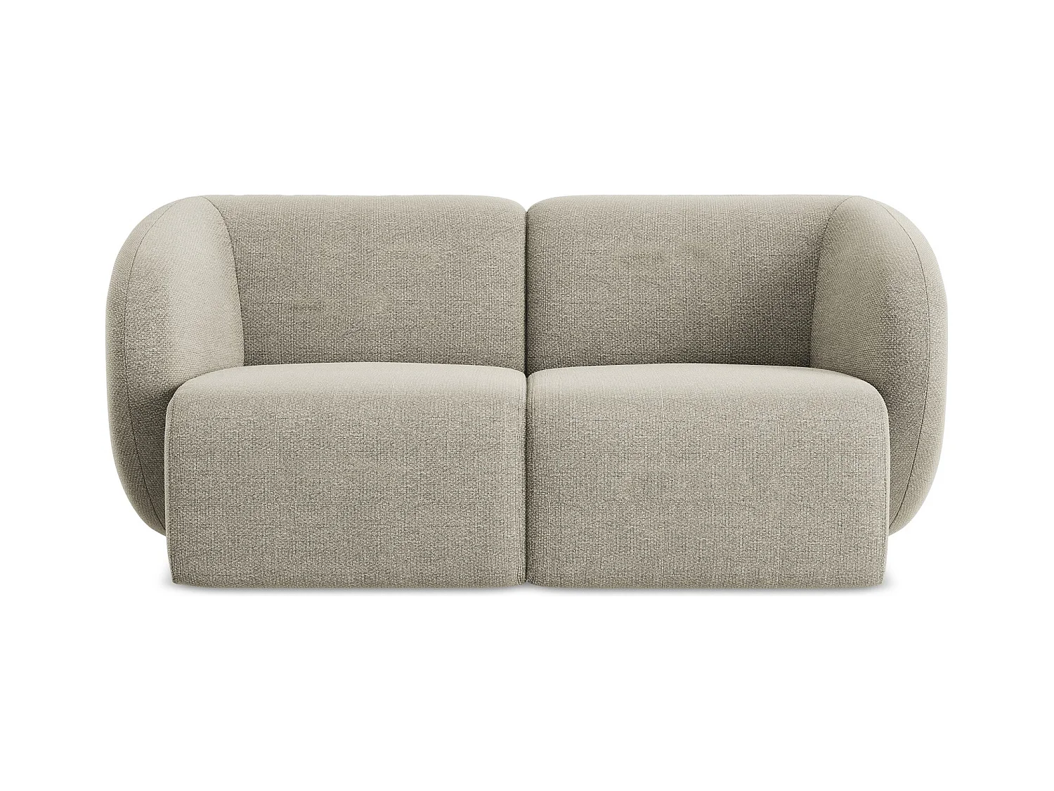 2-Sitzer Sofa - - Bouclé - Taupe - LANI
