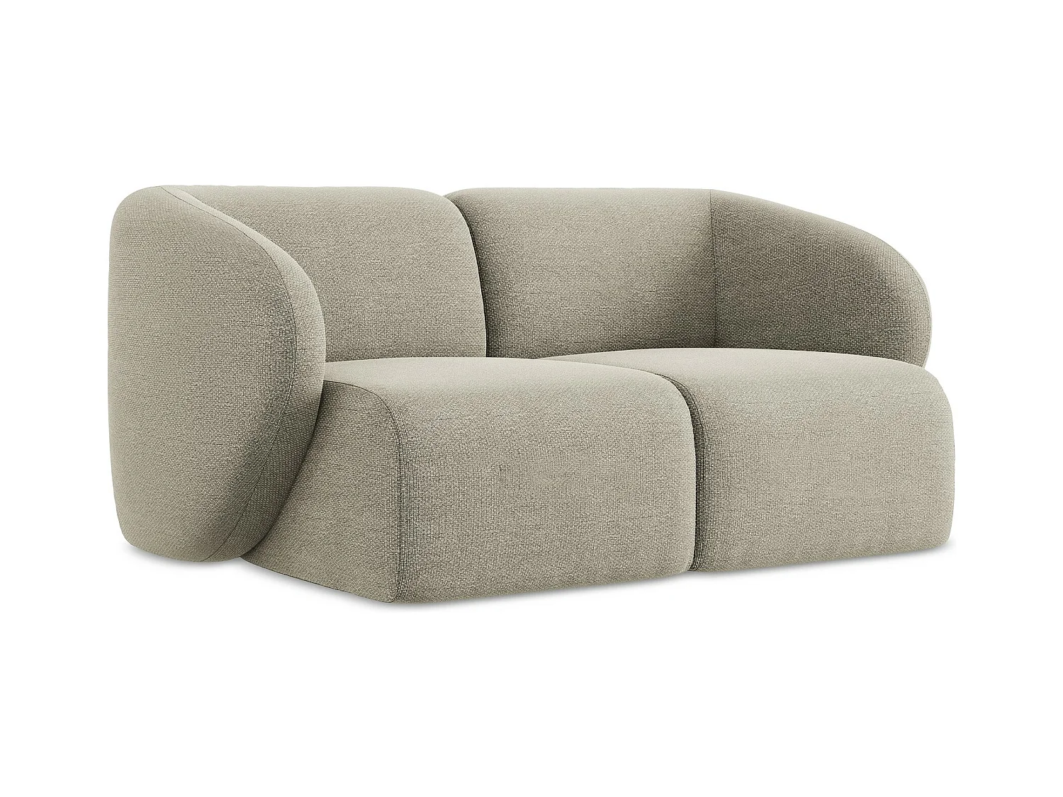2-Sitzer Sofa - - Bouclé - Taupe - LANI