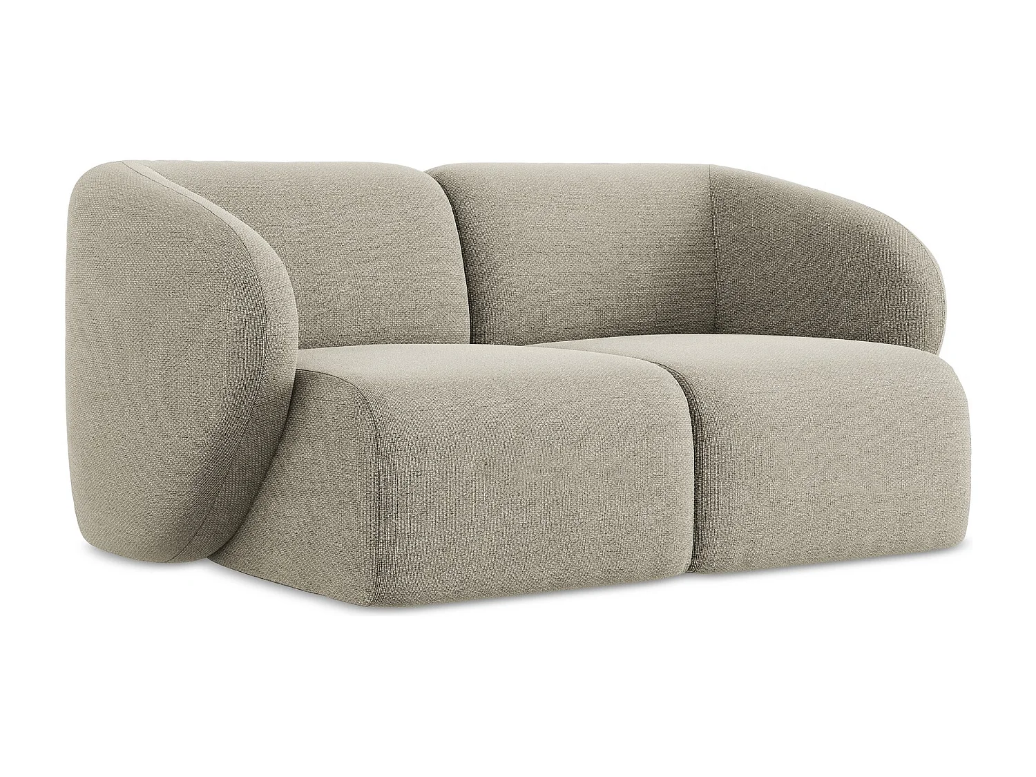 2-Sitzer Sofa - - Bouclé - Taupe - LANI