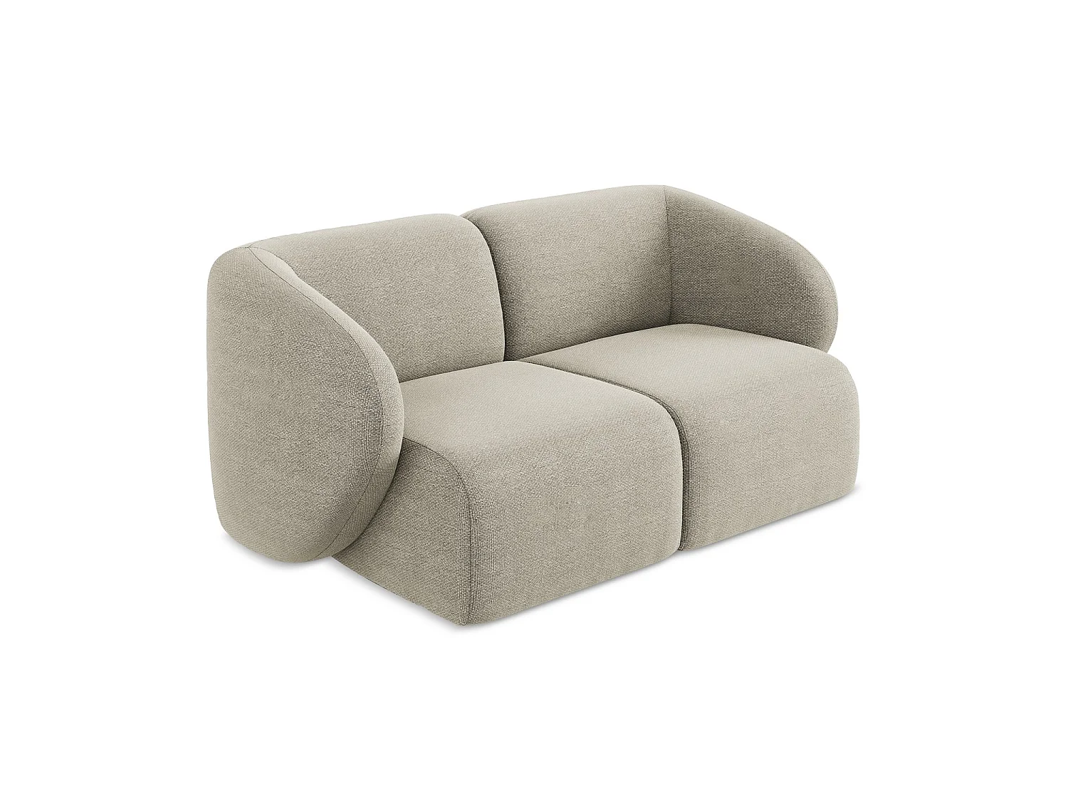 2-Sitzer Sofa - - Bouclé - Taupe - CERVO