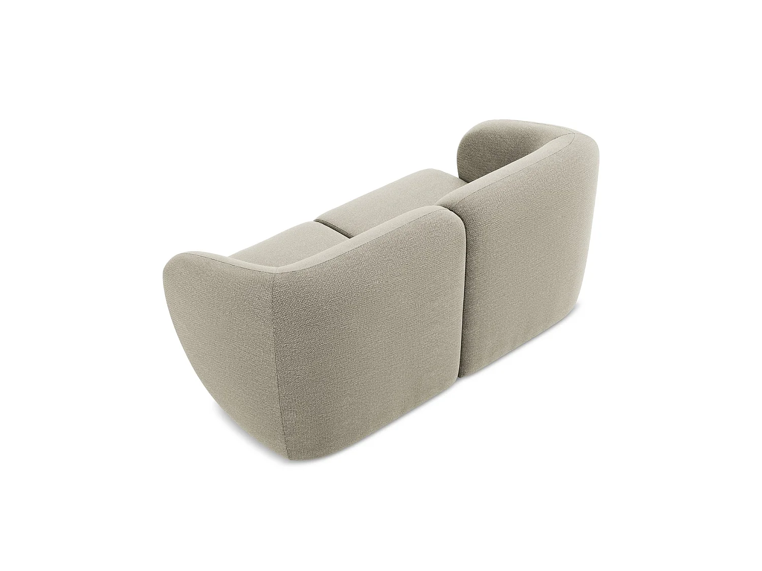 2-Sitzer Sofa - - Bouclé - Taupe - CERVO