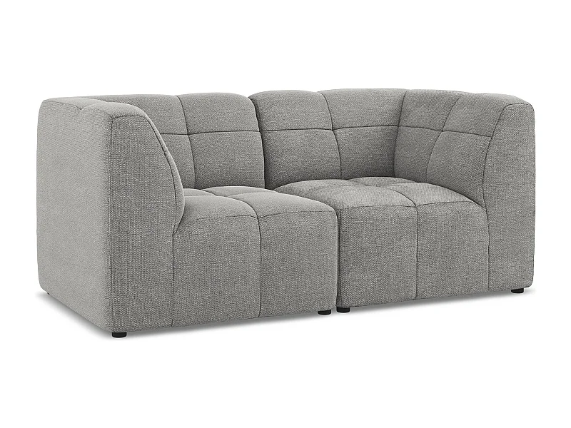 2-Sitzer Sofa - - Bouclé - Hellgrau - ALOHA