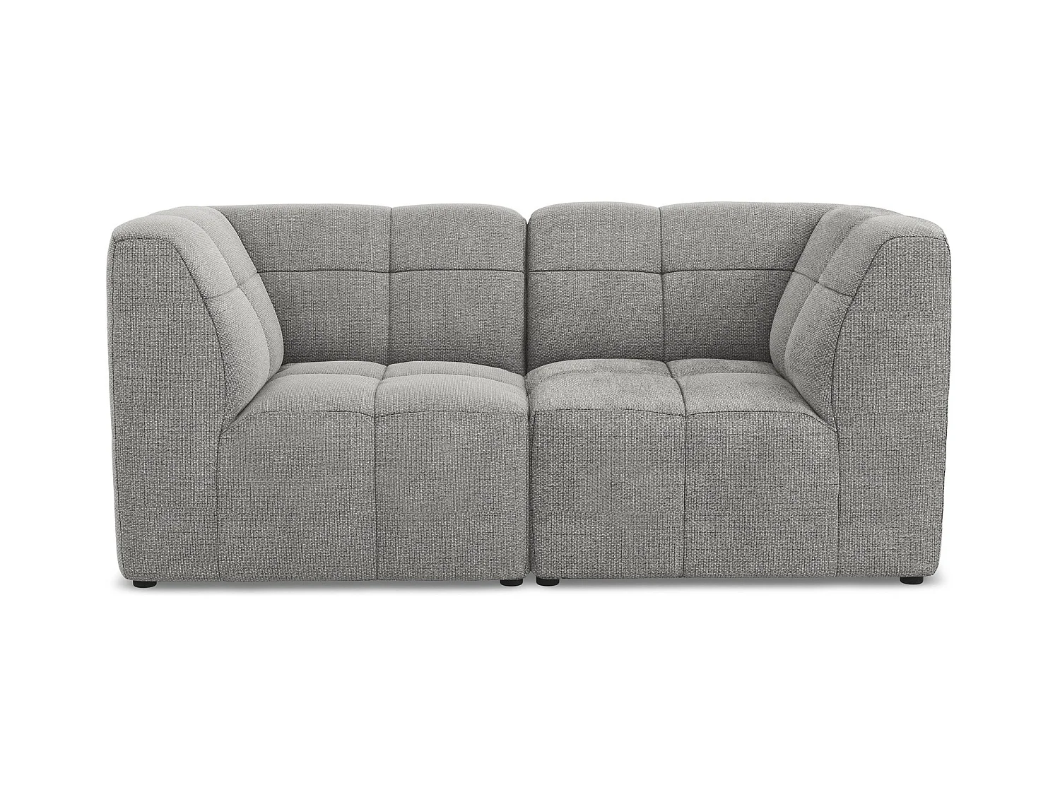 2-Sitzer Sofa - - Bouclé - Hellgrau - ALOHA