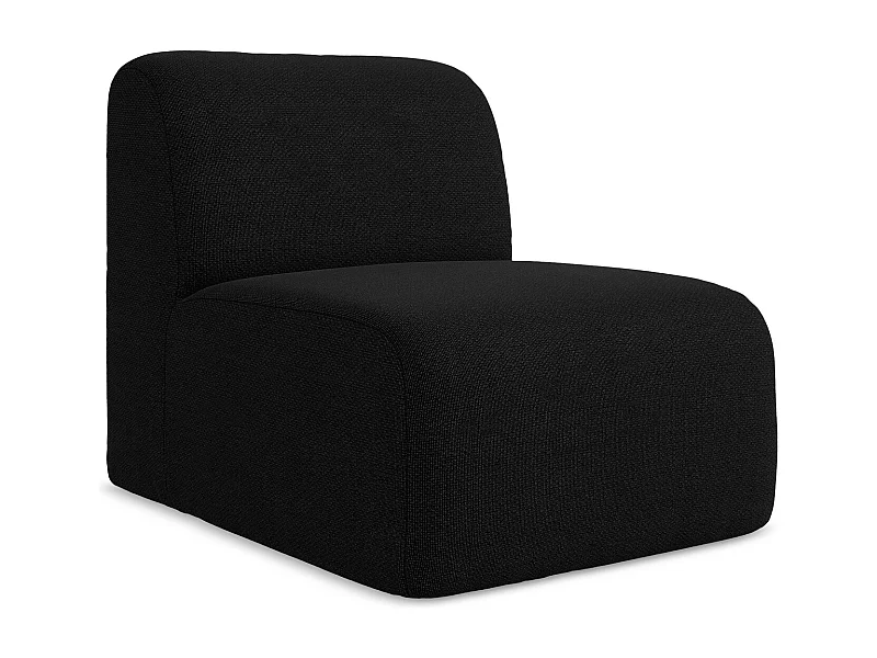 Modular - Mittelsofa - Bouclé - Schwarz - LANI