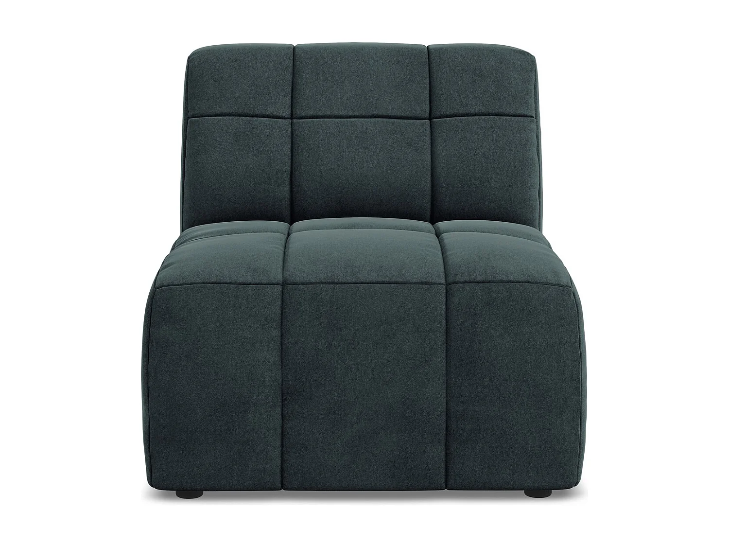 Fauteuil pour canapé modulable en velours - marin - ALOHA