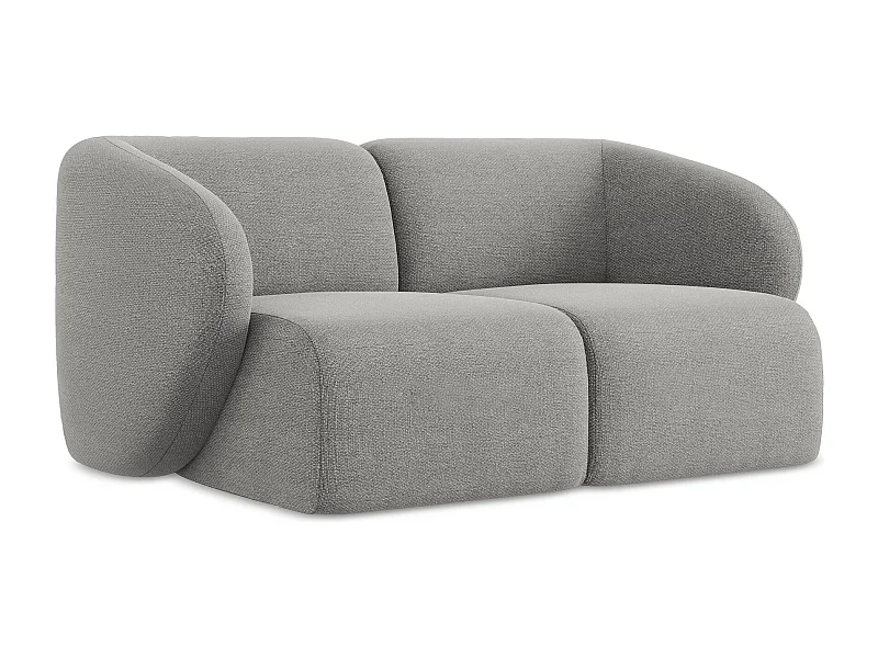 2-Sitzer Sofa - - Bouclé - Hellgrau - LANI
