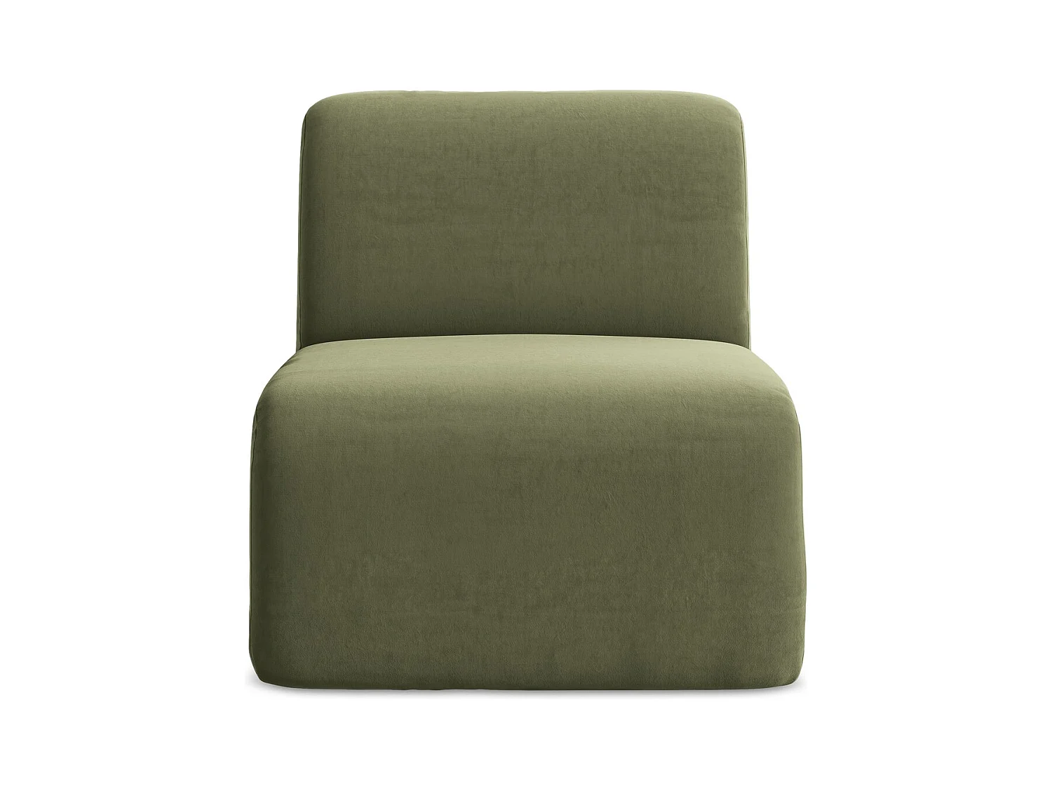 Moduł - z tkaniny welwetowej - oliwkowy - LANI