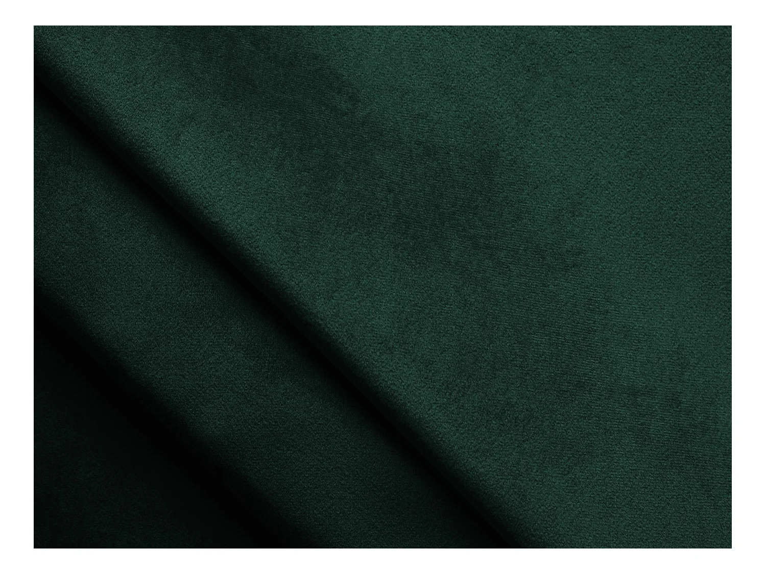 Canapé d'angle 2,5 places modulaire droit en velours - bouteille verte - LANI