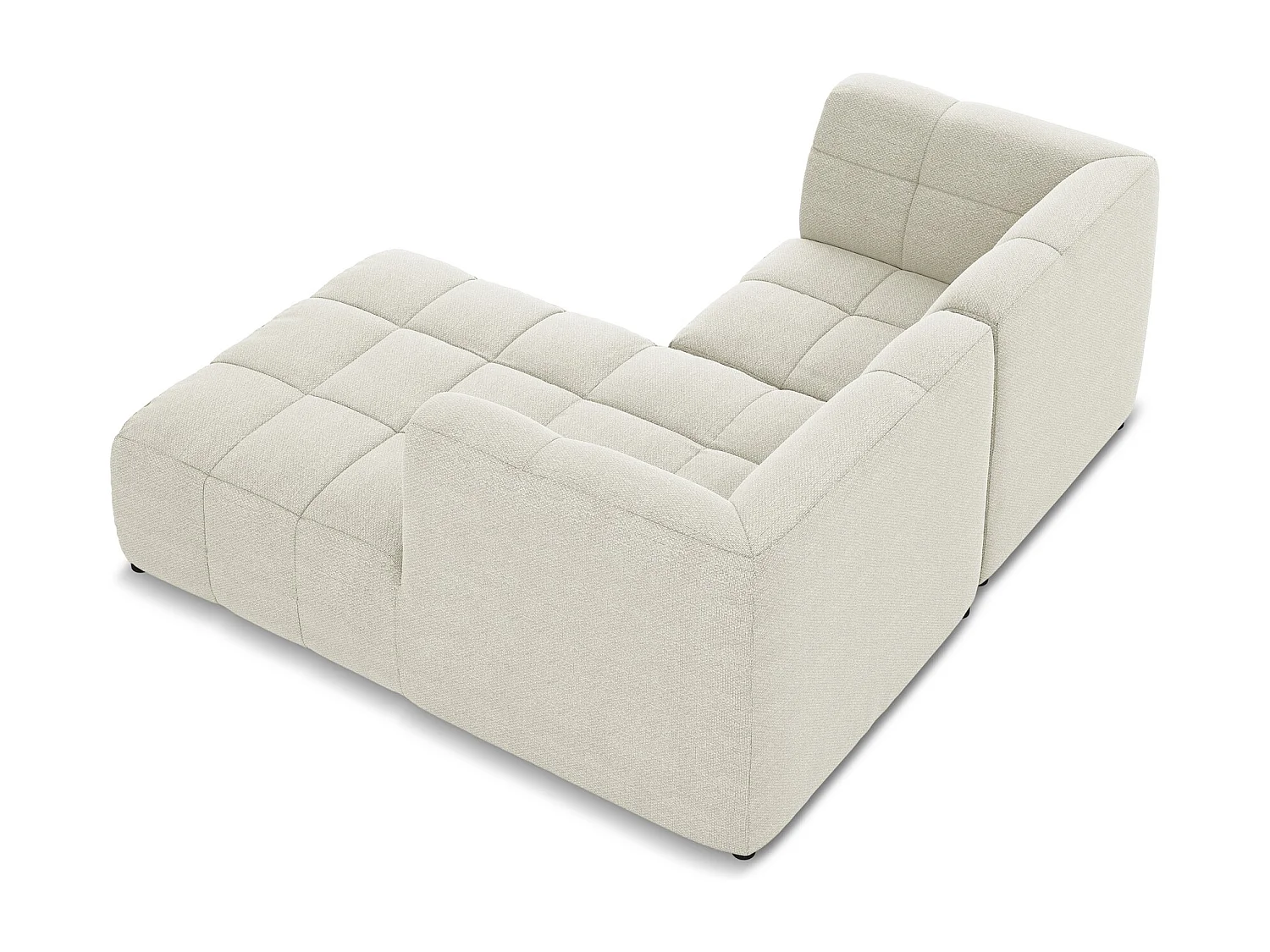 2,5-Sitzer Modulares Ecksofa - Ecke Rechts - Bouclé - Sand - ALOHA