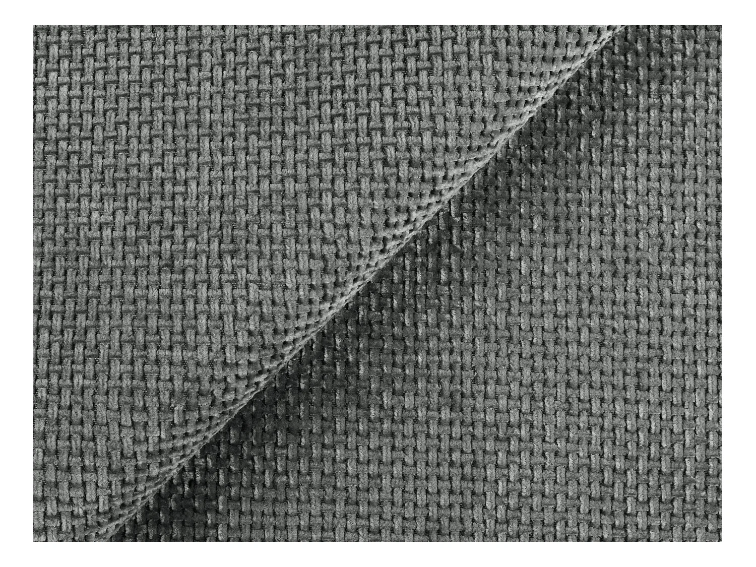 Modulares Ecksofa - - Chenille - Grau - LANI