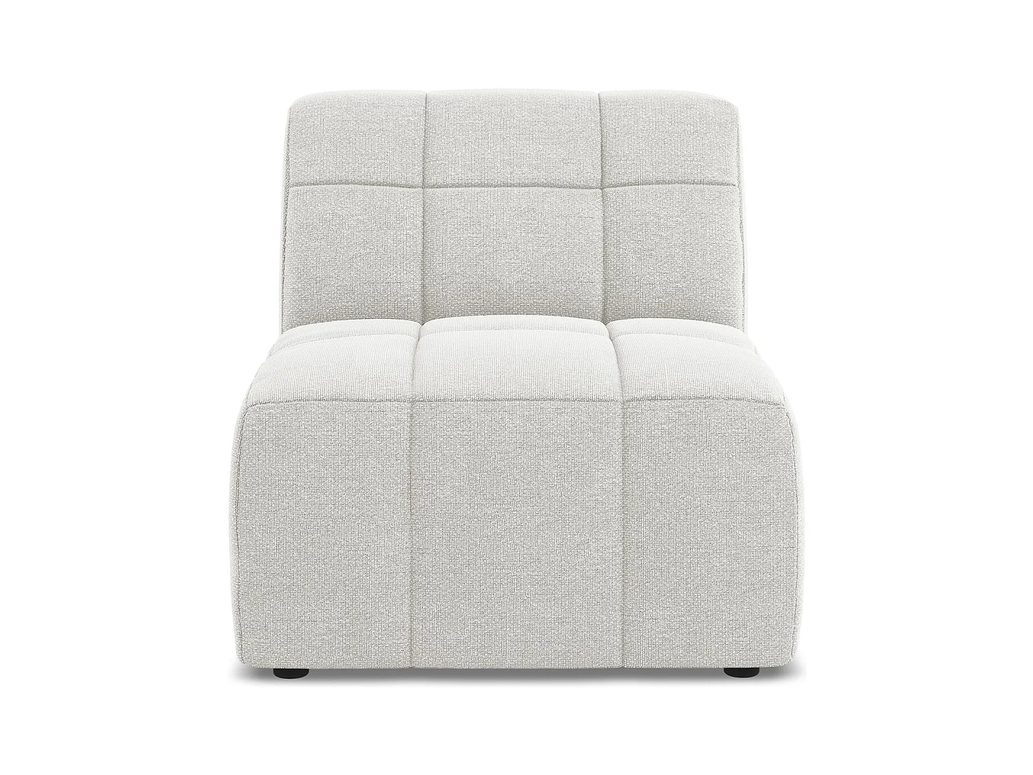 Modular - Mittelsofa - Bouclé - Weiß - ALOHA