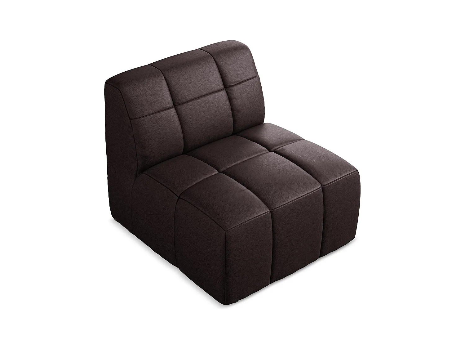 Modular - Mittelsofa - Kunstleder - Pflaume - ALOHA