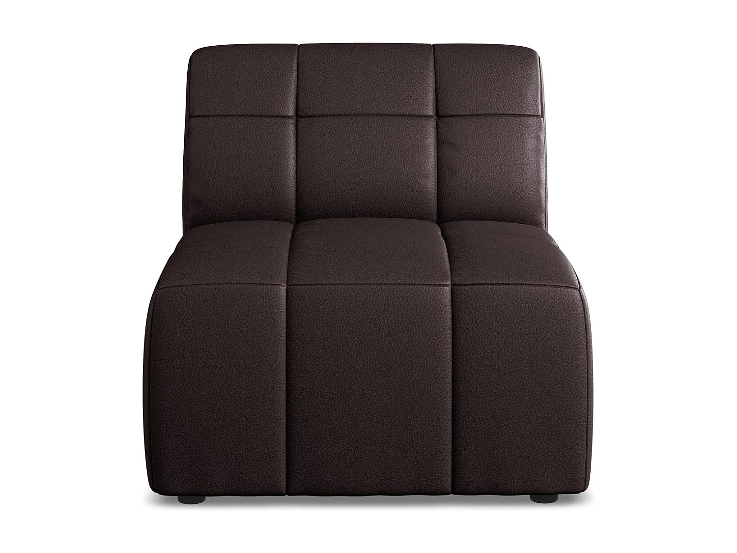 Bankmodule midden van pruim kunstleer - ALOHA