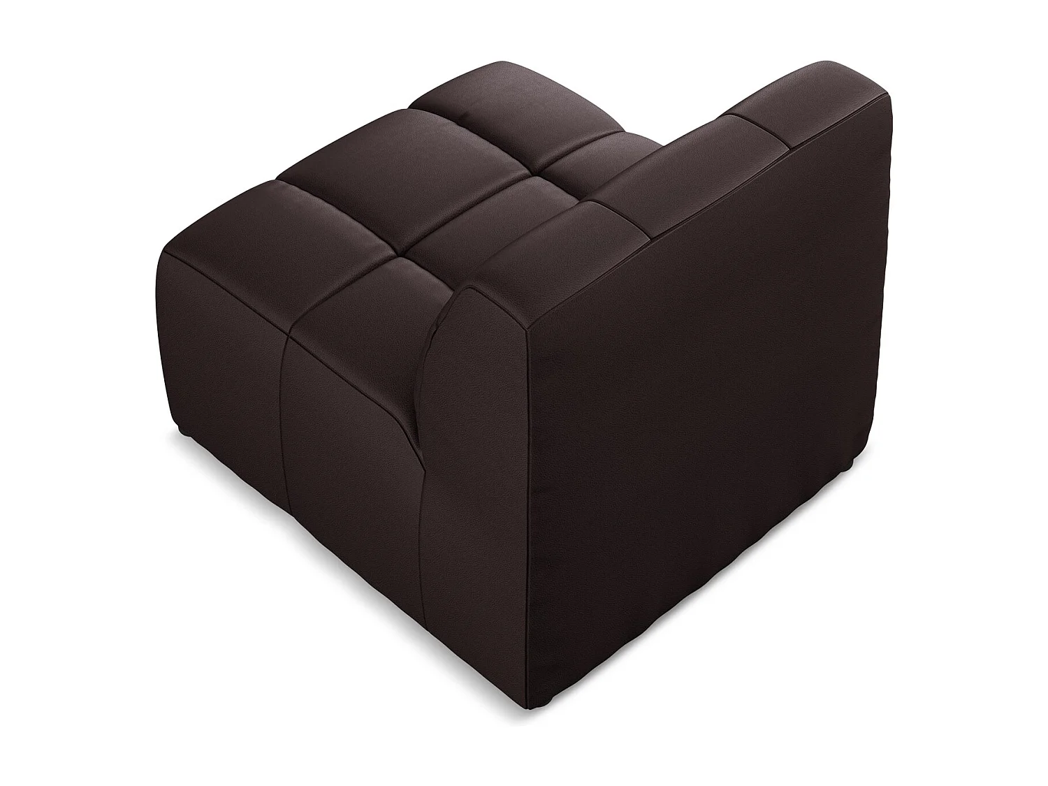 Bankmodule midden van pruim kunstleer - ALOHA