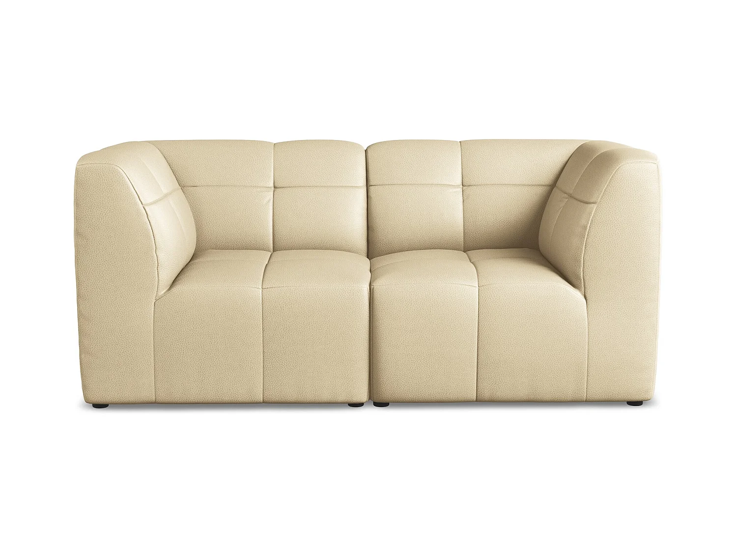2-Sitzer Sofa - - Kunstleder - Beige - ALOHA