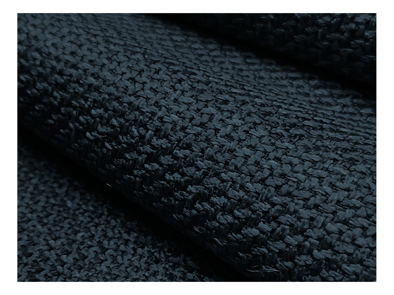 Sofá modular 3 plazas derecho de tela texturizada azul real - KELI