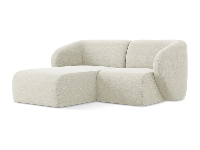 2,5-Sitzer Modulares Ecksofa - Ecke Links - Bouclé - Sand - LANI