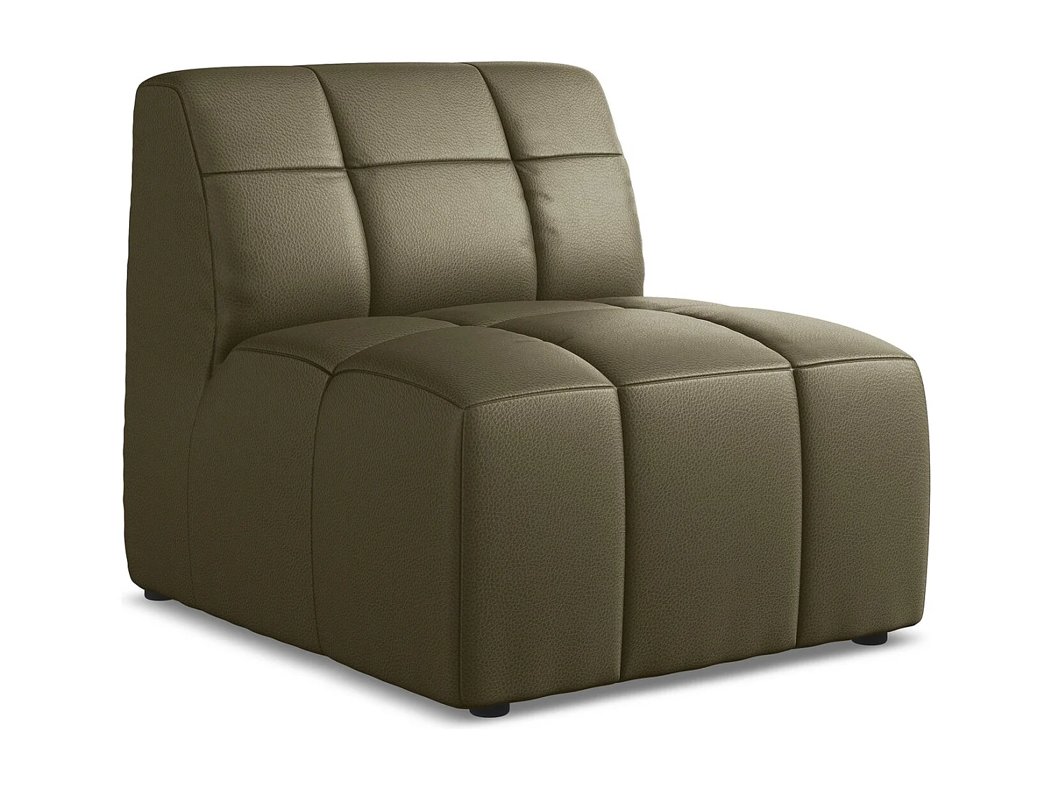 Modular - Mittelsofa - Kunstleder - Olive - ALOHA