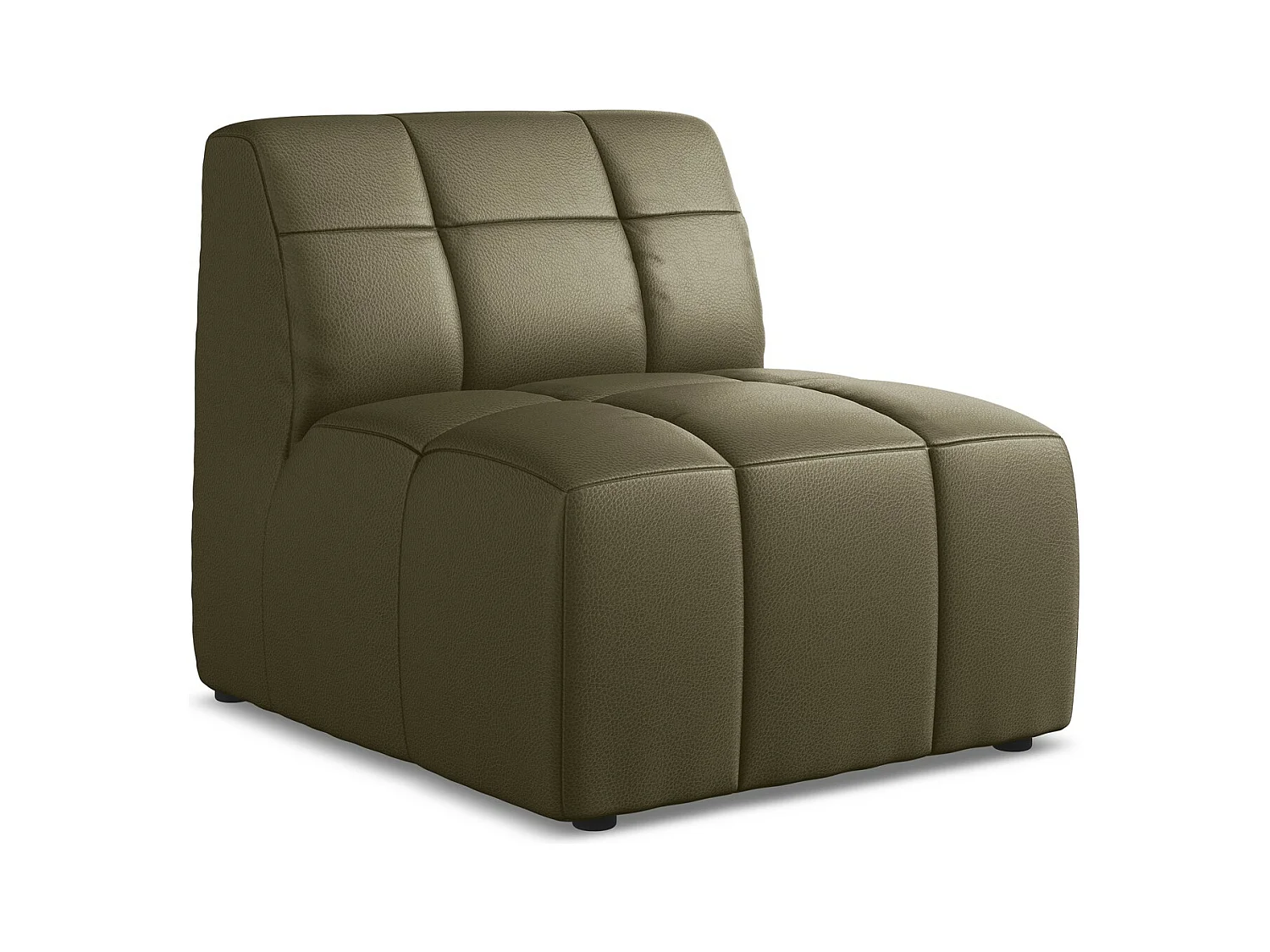 Modular - Mittelsofa - Kunstleder - Olive - ALOHA