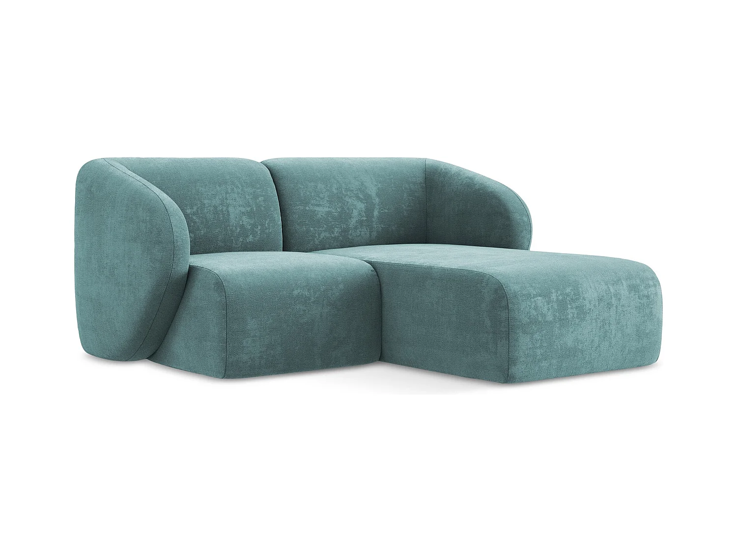 2,5-Sitzer Modulares Ecksofa - Ecke Rechts - Chenille - Jeans - LANI