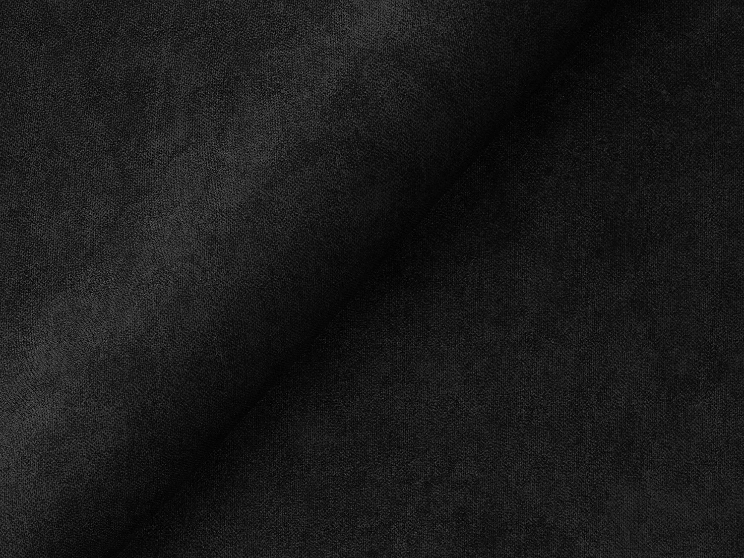 Canapé d'angle 3 places modulaire droit en velours - noir - ALOHA