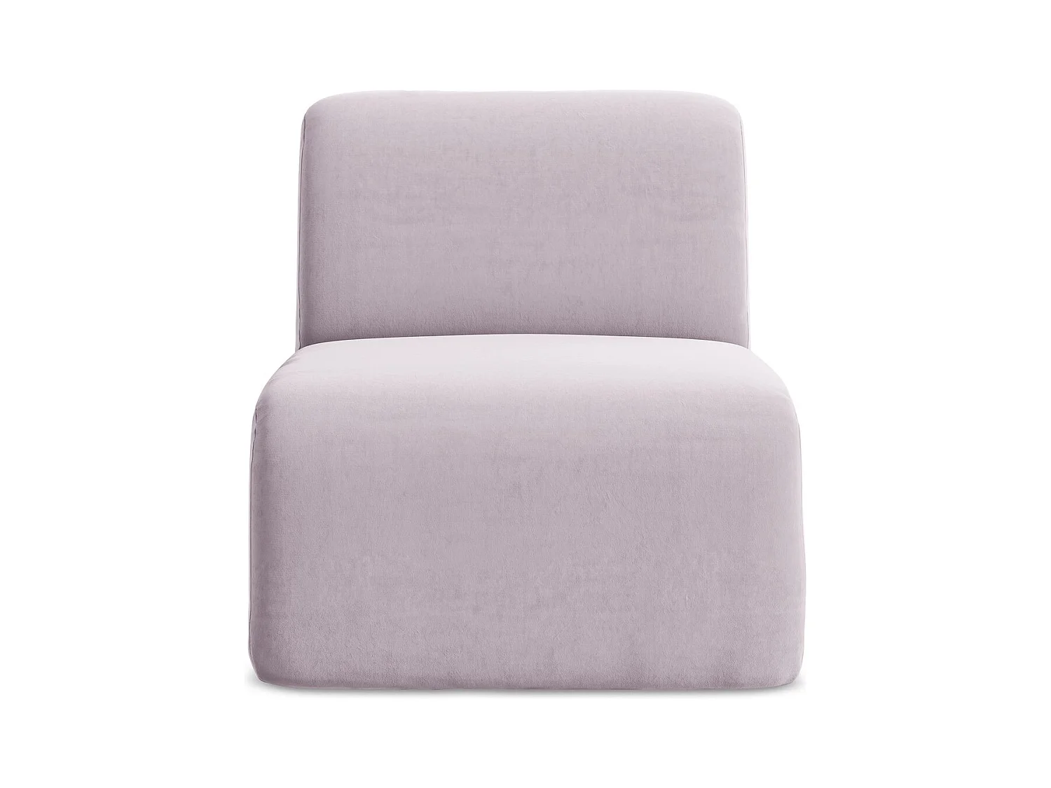 Fauteuil pour canapé modulable en velours - lavande - LANI