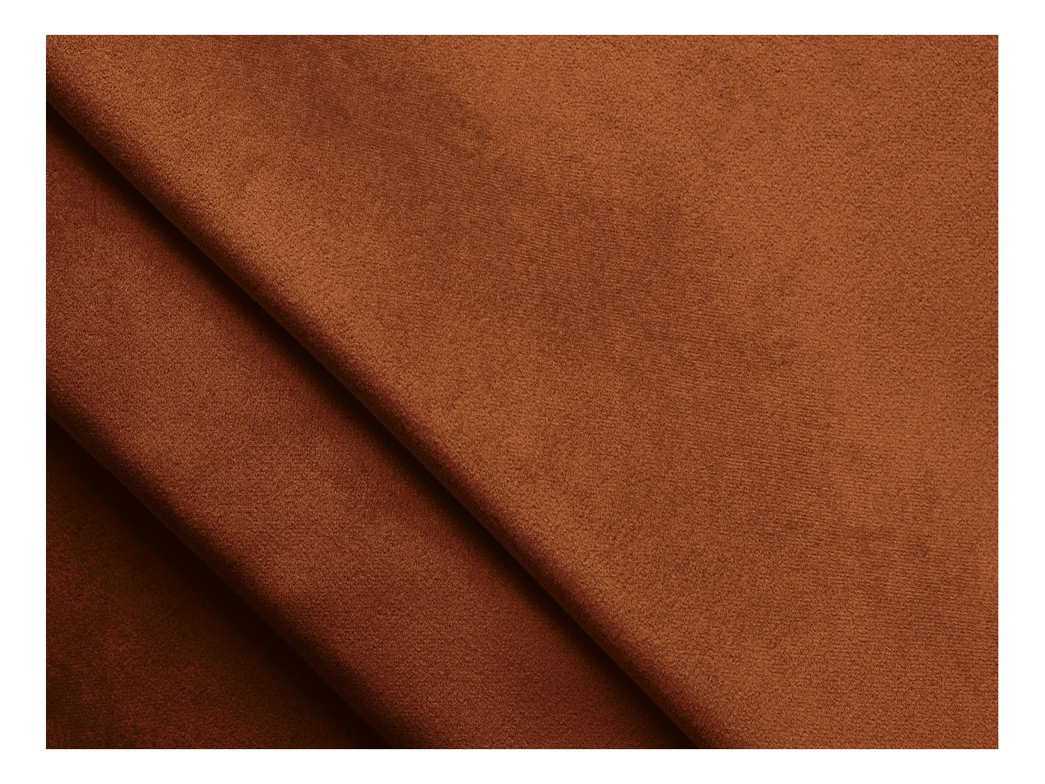 Modulares Ecksofa - - Samt - Terrakotta - LANI