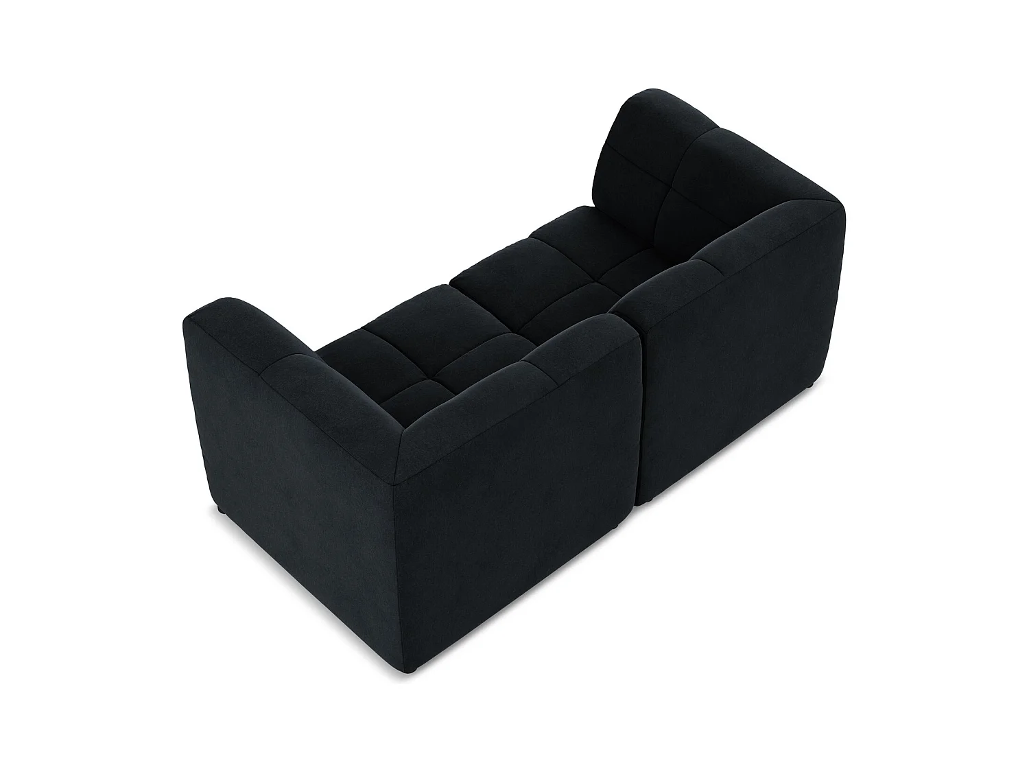 2-Sitzer Sofa - - Samt - Königsblau - ALOHA