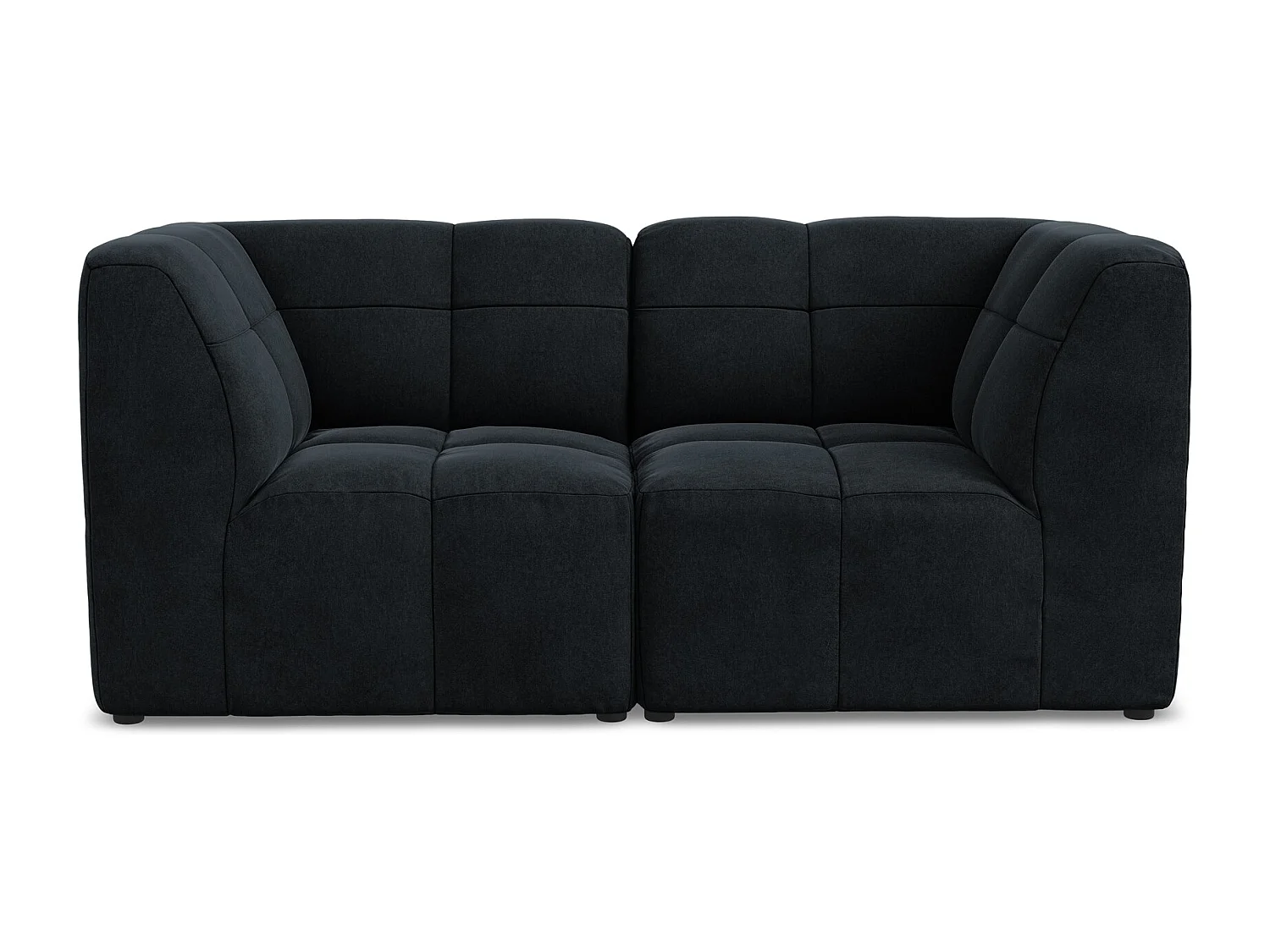 Tweezits modulaire bank van koningsblauw velours - ALOHA