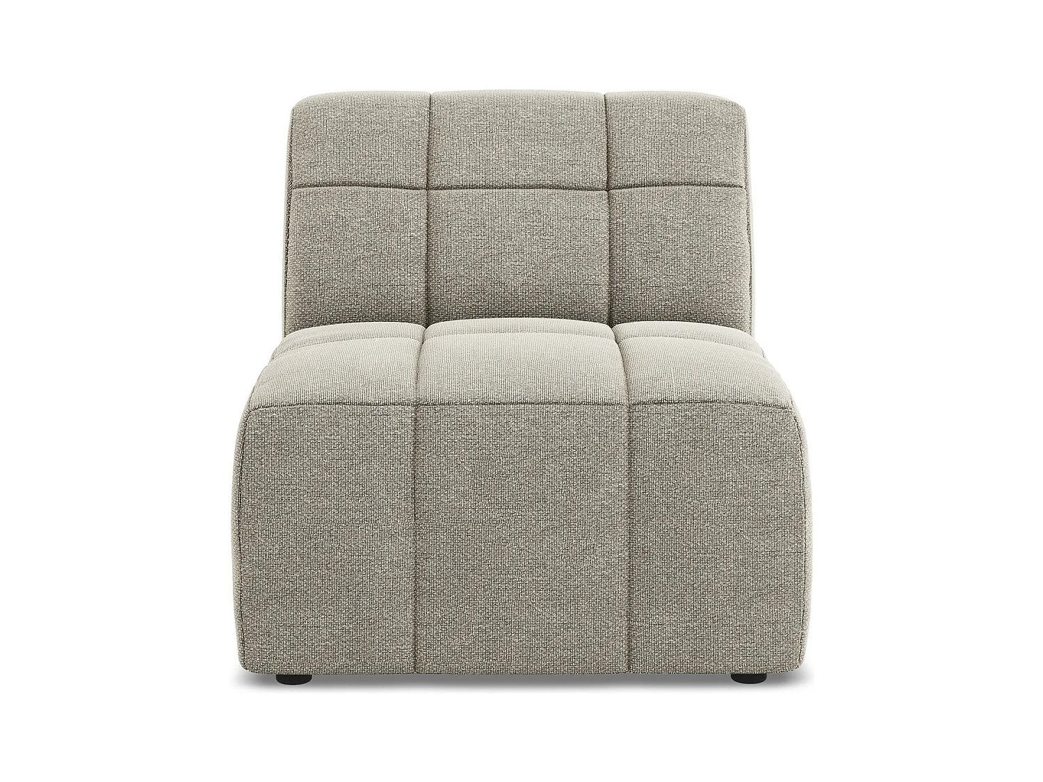 Bankmodule midden van taupe bouclé - ALOHA