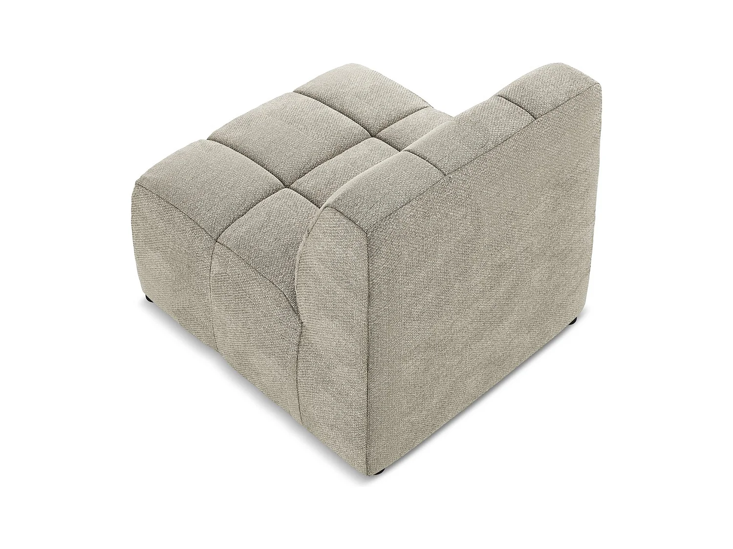 Bankmodule midden van taupe bouclé - ALOHA