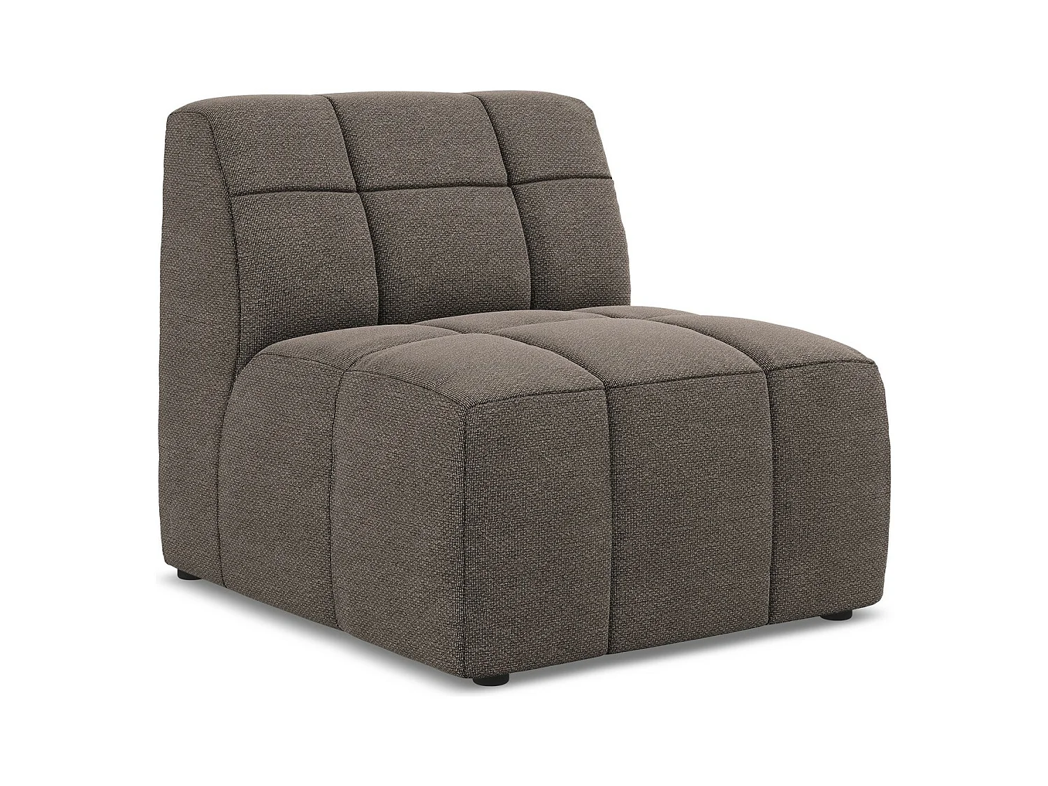 Modular - Mittelsofa - Bouclé - Schokolade - ALOHA