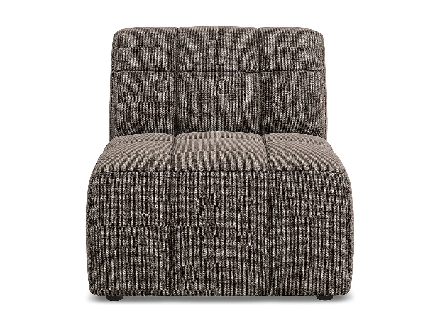 Fauteuil pour canapé modulable en tissu bouclette - choolat - ALOHA