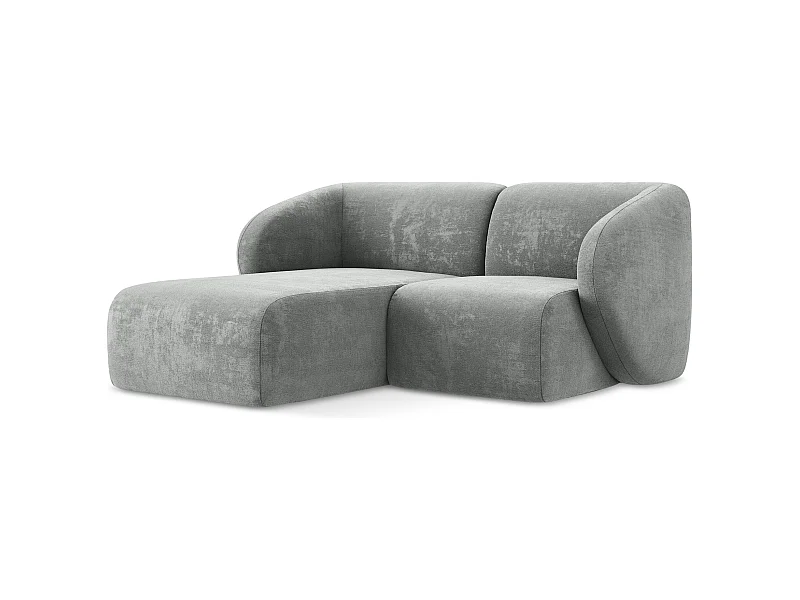 2,5-Sitzer Modulares Ecksofa - Ecke Links - Chenille - Grau - LANI