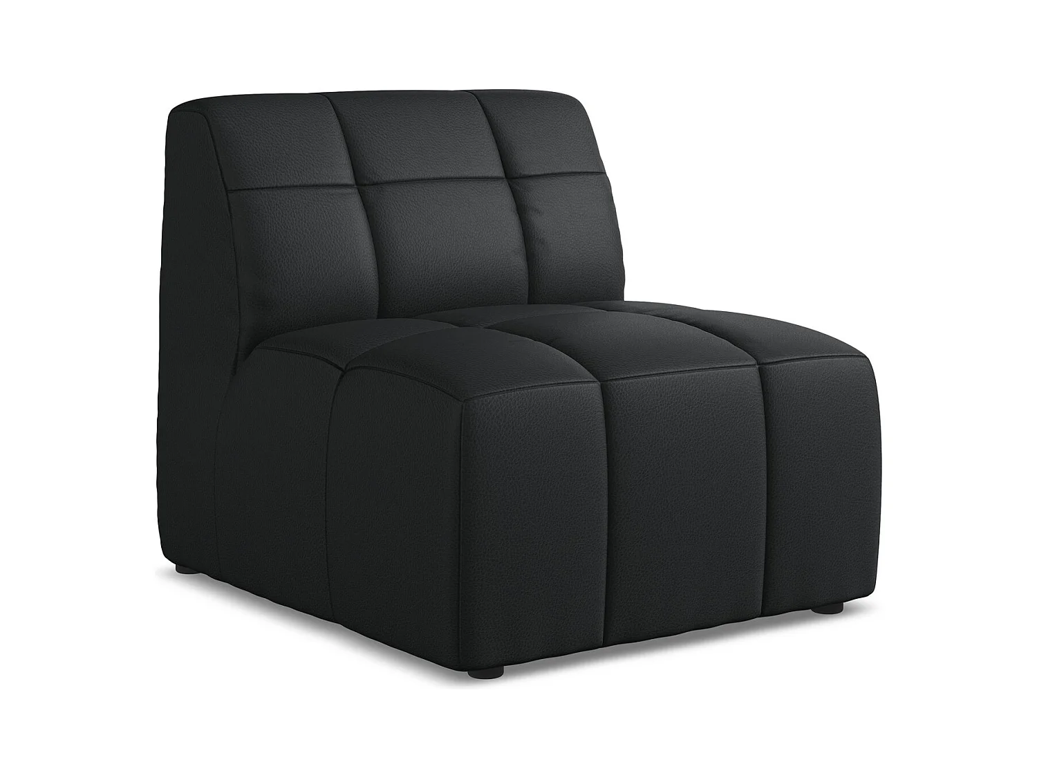 Moduł - ze skóry syntetycznej - czarny - ALOHA