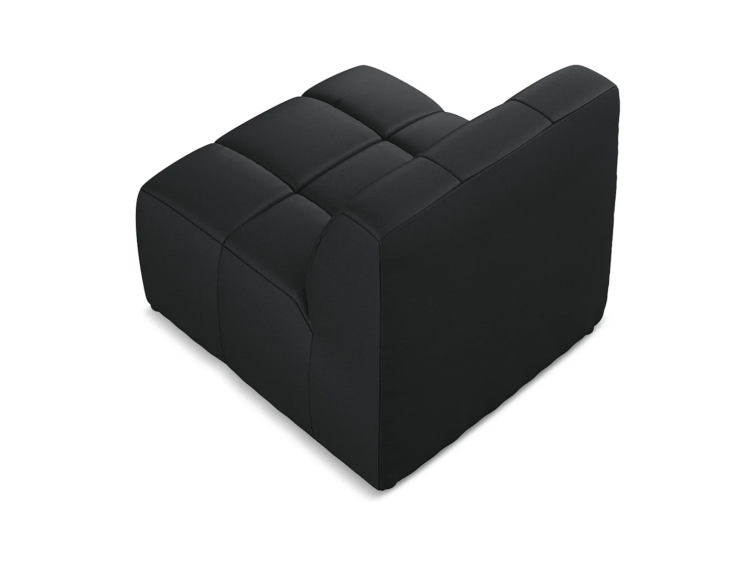 Moduł - ze skóry syntetycznej - czarny - ALOHA