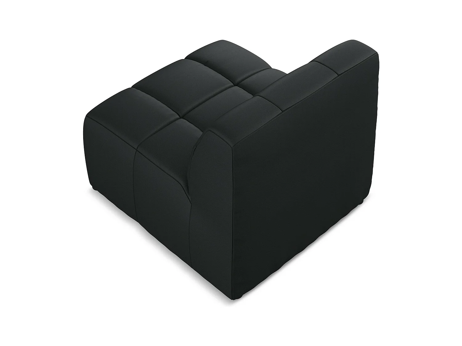 Modular - Mittelsofa - Kunstleder - Schwarz - ALOHA