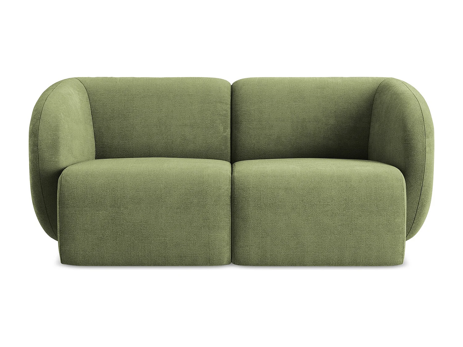 2-Sitzer Sofa - - Chenille - Grün - LANI