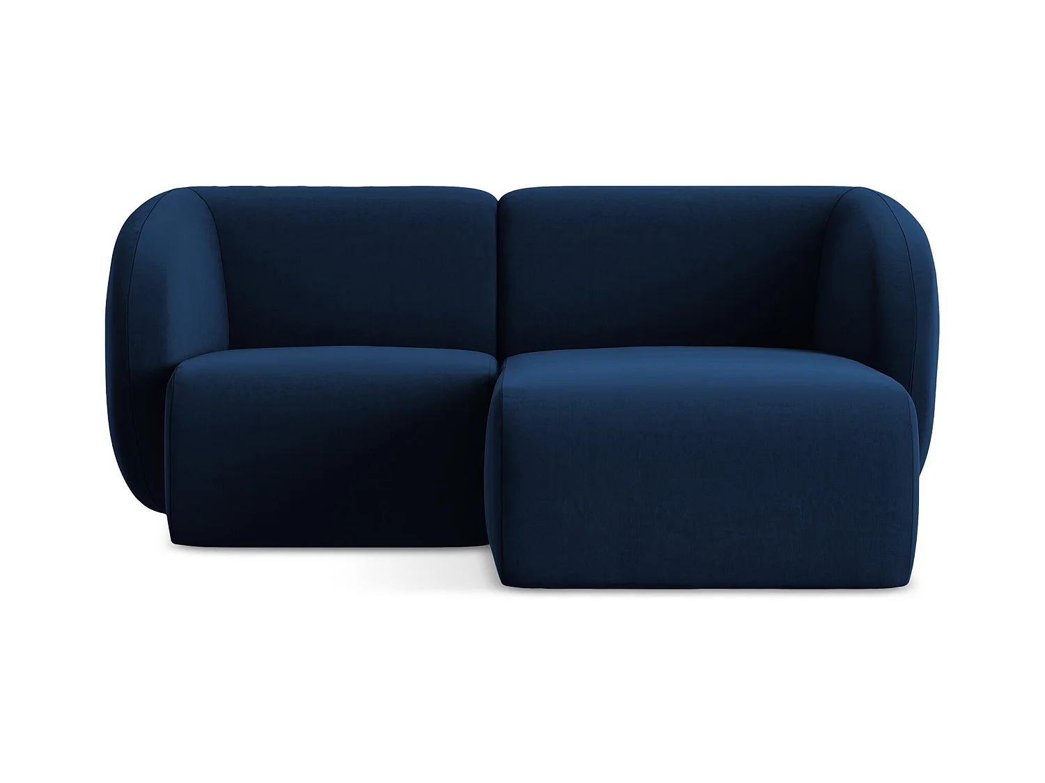 2,5-Sitzer Modulares Ecksofa - Ecke Rechts - Samt - Königsblau - LANI