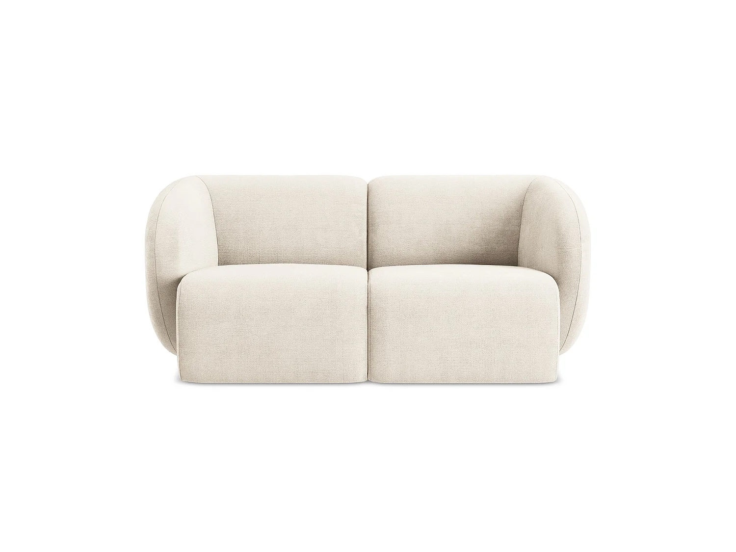 2-Sitzer Sofa - - Chenille - Hell beige - CERVO