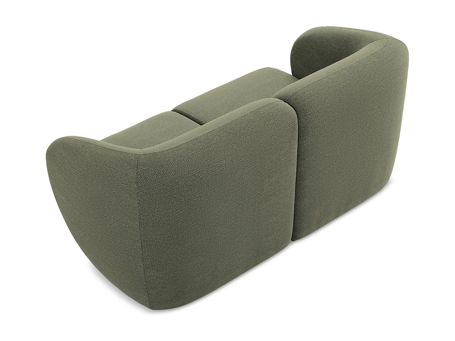 2-Sitzer Sofa - - Bouclé - Olive - LANI