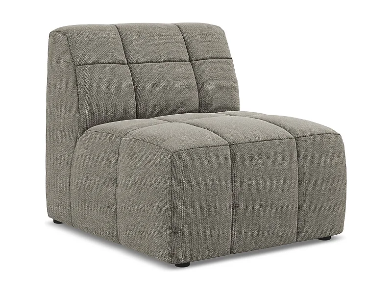 Modular - Mittelsofa - Bouclé - Grau - ALOHA