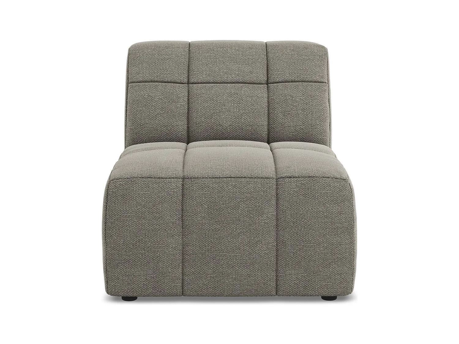 Modular - Mittelsofa - Bouclé - Grau - ALOHA