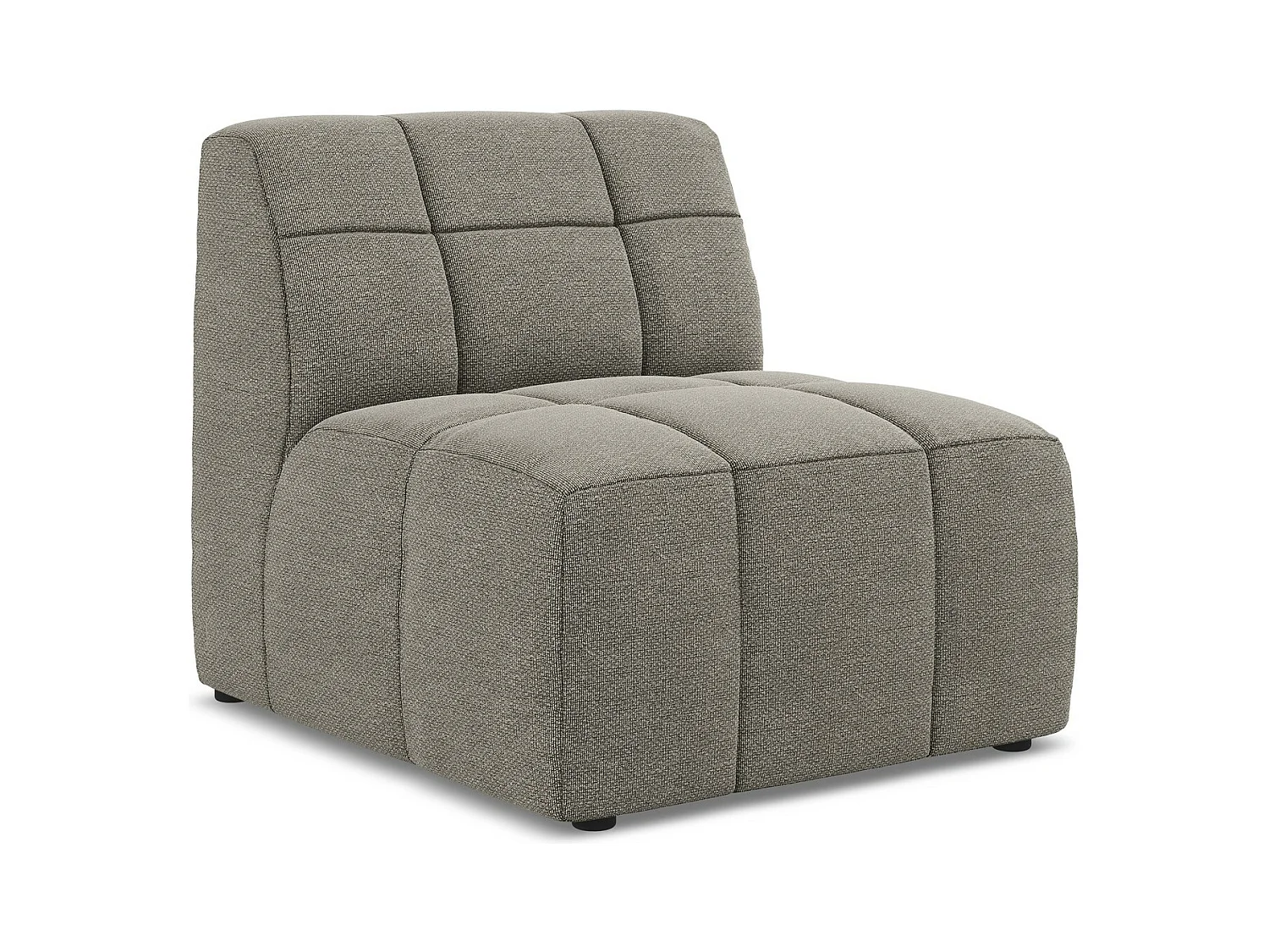 Modular - Mittelsofa - Bouclé - Grau - ALOHA