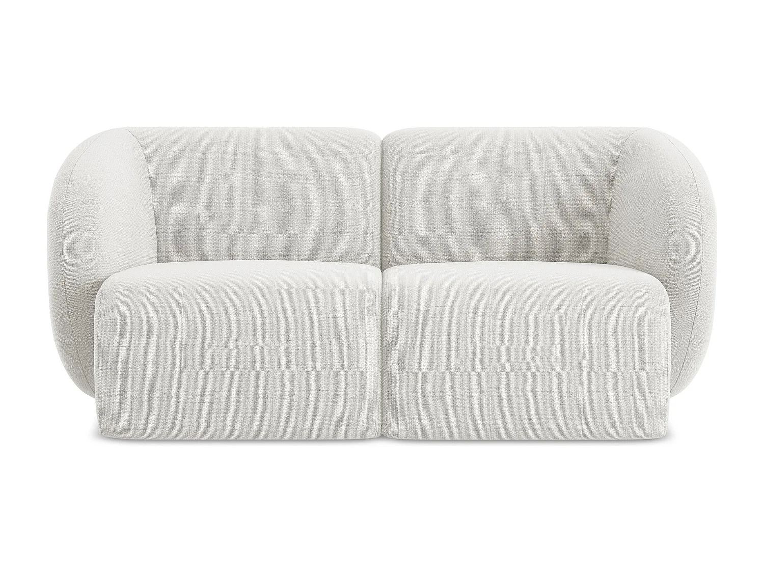 2-Sitzer Sofa - - Bouclé - Weiß - LANI