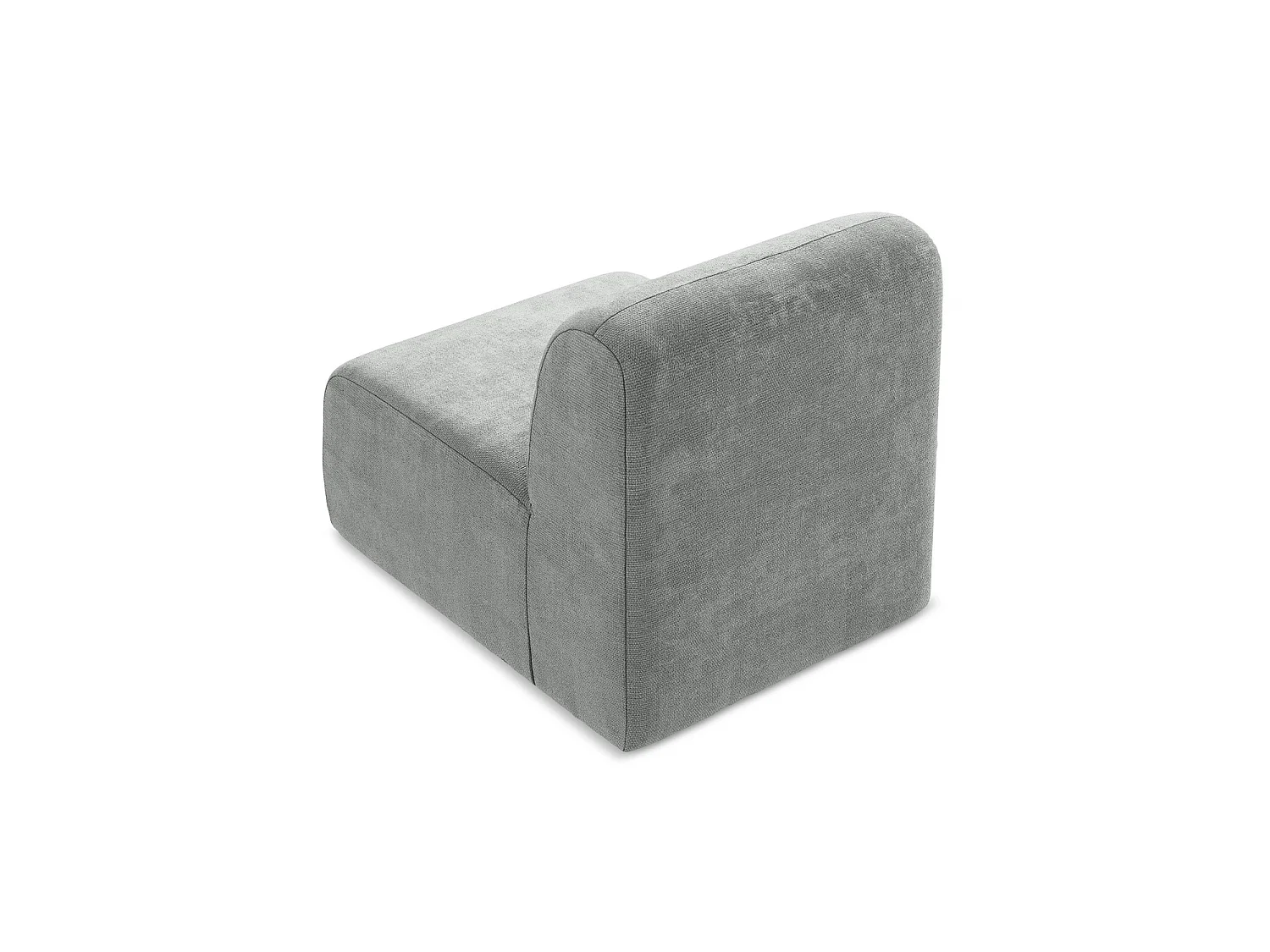 Bankmodule midden van grijs chenille stof - CERVO